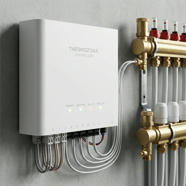 ESP32 controller for Home Assistant underfloor heating at the manifold